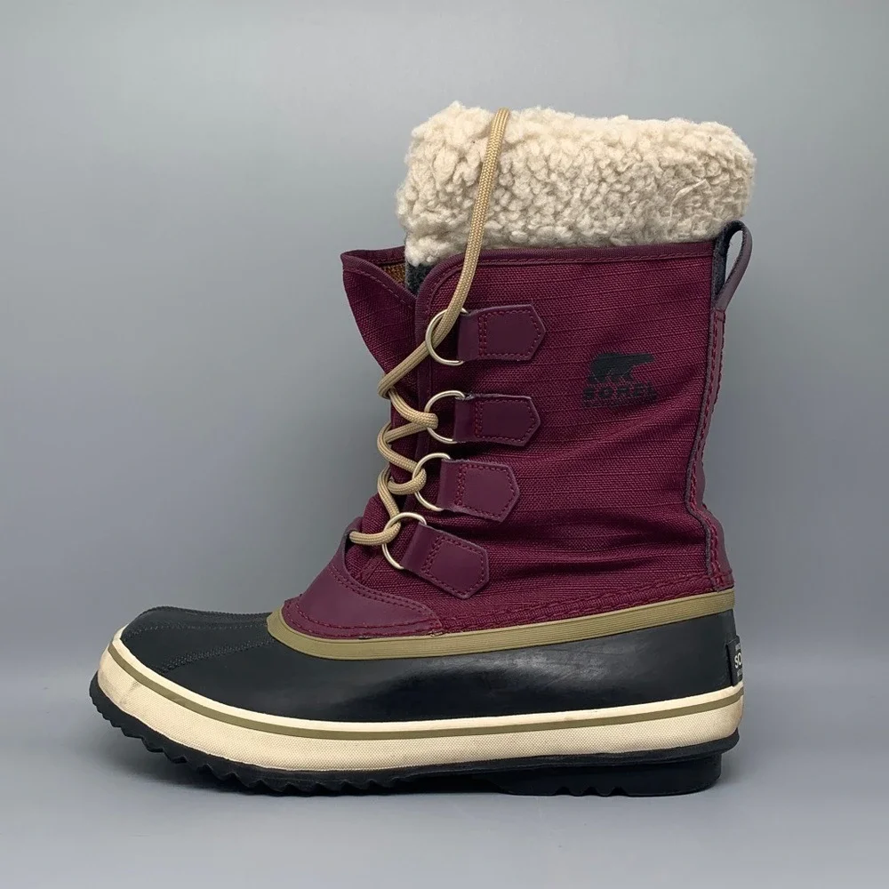 SOREL Winter Carnival Waterproof Purple‎ Snow Boots  NL1495-562 Women's Sz 8